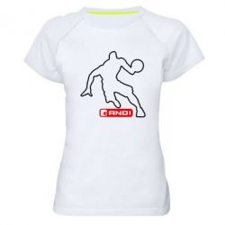 Жіноча футболка для спорту And1 - PrintSalon