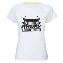 Женская футболка для спорта Angry Off Road - PrintSalon