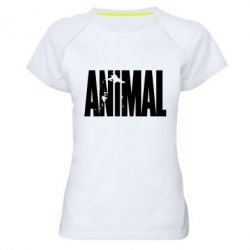 Женская футболка для спорта Animal Gym - PrintSalon