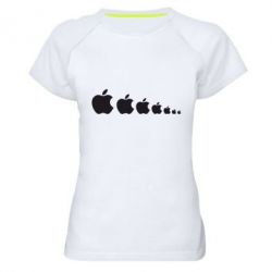 Женская футболка для спорта Apple Evolution - PrintSalon