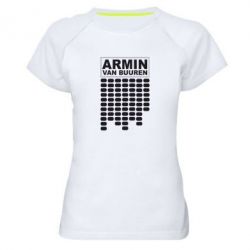 Жіноча футболка для спорту Armin Van Buuren Trance - PrintSalon