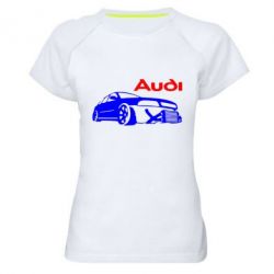 Женская футболка для спорта Audi Turbo - PrintSalon