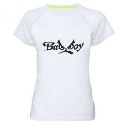 Жіноча футболка для спорту Bad Boy Logo - PrintSalon
