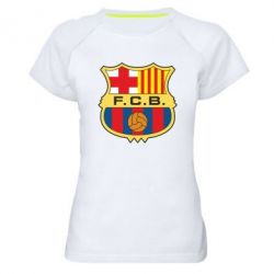 Женская футболка для спорта Barcelona - PrintSalon