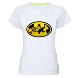 Женская футболка для спорта Batman Graffiti - PrintSalon