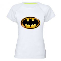 Жіноча футболка для спорту Batman logo Gold - PrintSalon