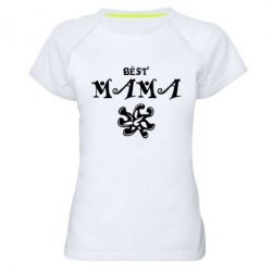 Женская футболка для спорта Best Mama - PrintSalon