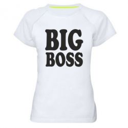Женская футболка для спорта Big Boss - PrintSalon