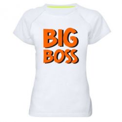 Женская футболка для спорта Big Boss - PrintSalon