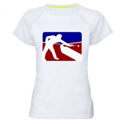 Женская футболка для спорта Бильярд - PrintSalon
