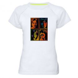 Женская футболка для спорта Битлы - PrintSalon