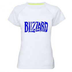Женская футболка для спорта Blizzard Logo - PrintSalon