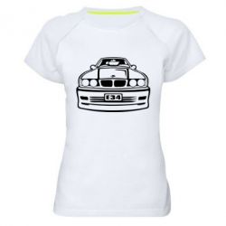 Женская футболка для спорта BMW E34 - PrintSalon