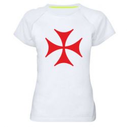 Женская футболка для спорта Болнисский крест - PrintSalon