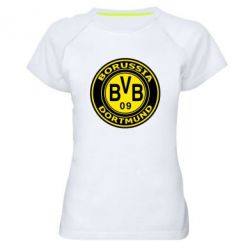 Женская футболка для спорта Borussia Dortmund - PrintSalon