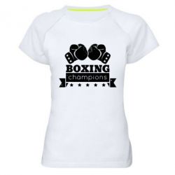 Женская футболка для спорта Boxing Champions - PrintSalon