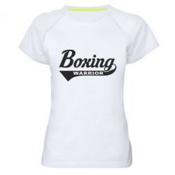 Женская футболка для спорта Boxing Warrior - PrintSalon