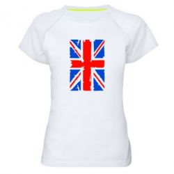 Женская футболка для спорта Британский флаг - PrintSalon