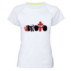 Женская футболка для спорта Брутто Лого - PrintSalon