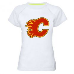 Женская футболка для спорта Calgary Flames - PrintSalon