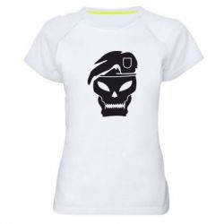 Женская футболка для спорта Call of Duty Black Ops logo - PrintSalon