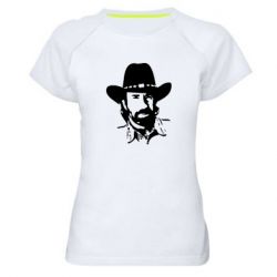 Женская футболка для спорта Чак Норис - PrintSalon