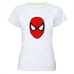 Женская футболка для спорта Человек-паук маска - PrintSalon