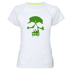 Женская футболка для спорта Череп - PrintSalon
