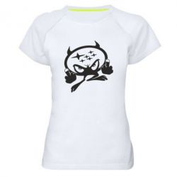 Женская футболка для спорта Чертик Subaru - PrintSalon