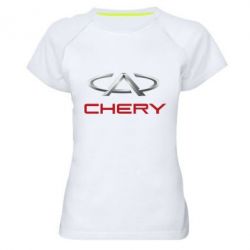 Женская футболка для спорта Chery Logo - PrintSalon