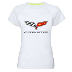 Женская футболка для спорта Chevrolet Corvette - PrintSalon
