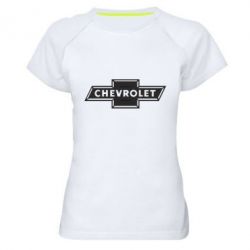 Жіноча футболка для спорту Chevrolet Logo Small - PrintSalon