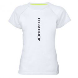 Женская футболка для спорта Chevrolet  Vert - PrintSalon