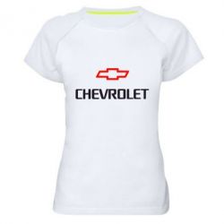 Жіноча футболка для спорту CHEVROLET - PrintSalon