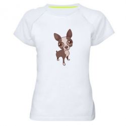 Женская футболка для спорта Чихуахуа - PrintSalon