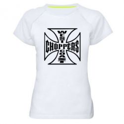 Женская футболка для спорта Choppers - PrintSalon