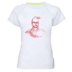 Женская спортивная футболка Чубатий козак - PrintSalon