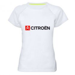 Женская футболка для спорта Citroën Logo - PrintSalon