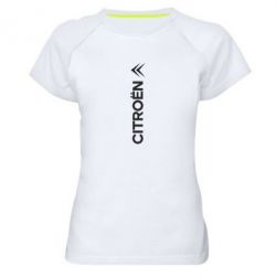 Женская футболка для спорта Citroen Vert - PrintSalon