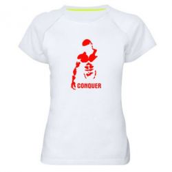 Жіноча футболка для спорту Conquer - PrintSalon