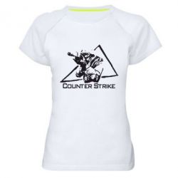 Женская футболка для спорта Counter Strike Gamer - PrintSalon