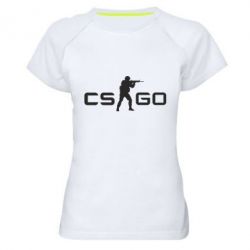 Жіноча футболка для спорту Counter Strike GO - PrintSalon