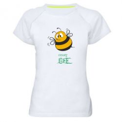 Женская футболка для спорта Crazy Bee - PrintSalon