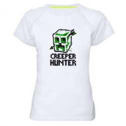 Женская футболка для спорта Creeper Hunter - PrintSalon