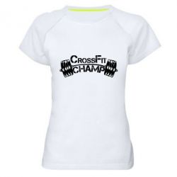 Женская футболка для спорта CrossFit Champ - PrintSalon