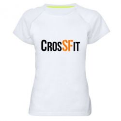 Женская футболка для спорта CrossFit SF - PrintSalon