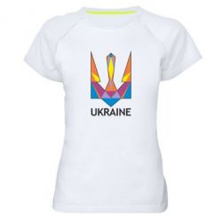 Жіноча футболка для спорту Кольоровий герб - PrintSalon