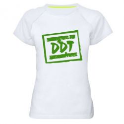 Женская футболка для спорта DDT (ДДТ) - PrintSalon