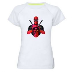 Жіноча футболка для спорту Deadpool Love - PrintSalon
