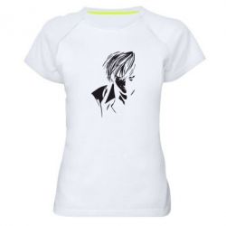 Женская футболка для спорта Death Note Тетрадь Смерти - PrintSalon